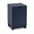 Bout de canapé compact bleu nuit avec porte 40x35x58 cm