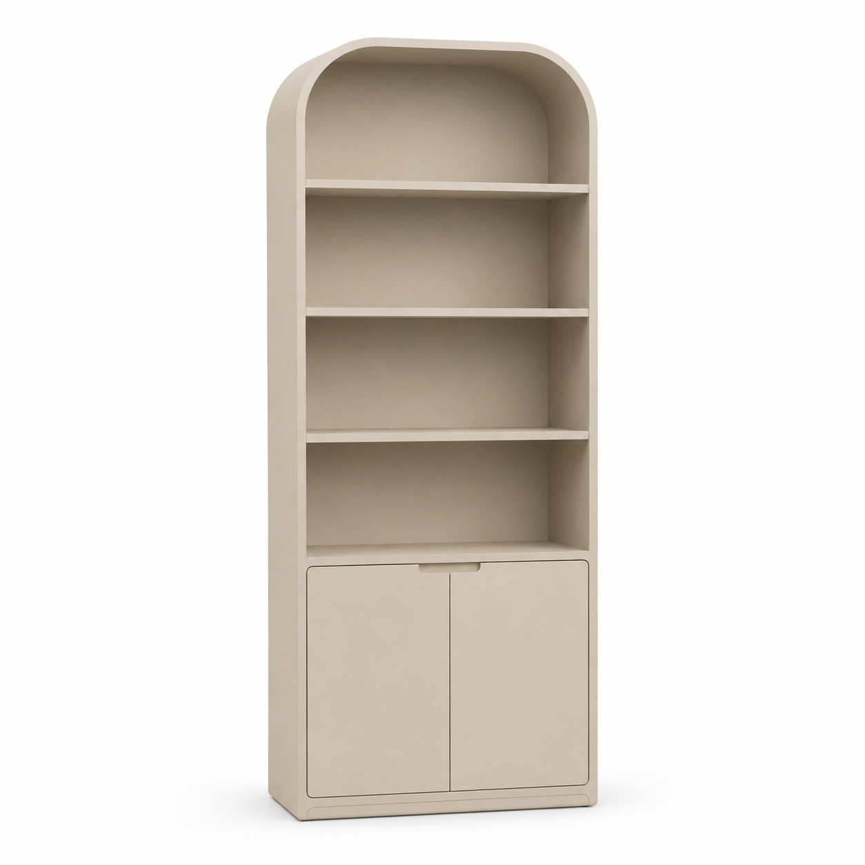 Bibliothèque arche beige sable 80x35x180 cm
