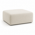 Pouf modulable crème à assise profonde 75x75x40 cm